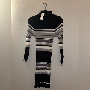 Everyone Get In Line Sweater Dress